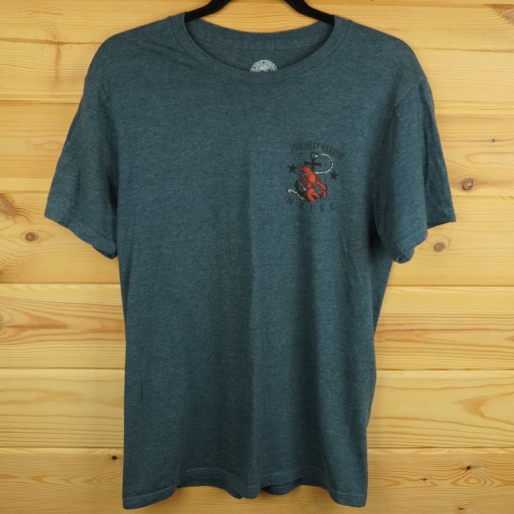 The Duck Company Boothbay Harbor Maine Lobster Navy Blue T-Shirt Size Small